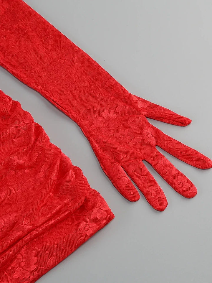 Levoire | Nouveaux Gants Sexy À Manches Longues Et Robe Mini Pour Un Look Séduisant