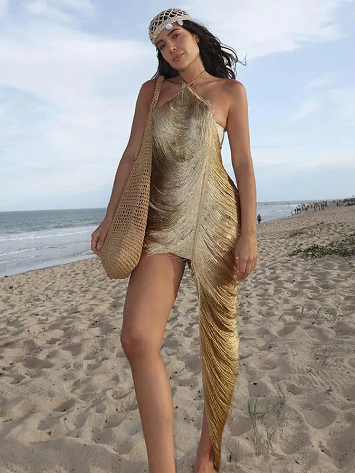 Levoire | Halter Maxi Tricot Moulant Robe