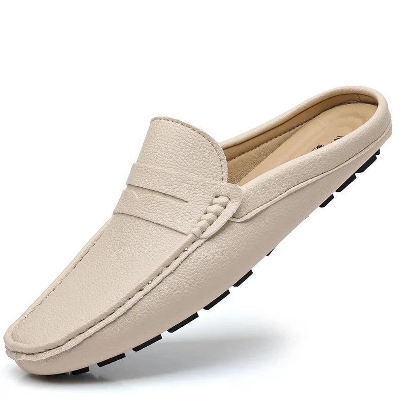 Levoire | Sandales En Cuir Respirantes Pour Hommes Beige
