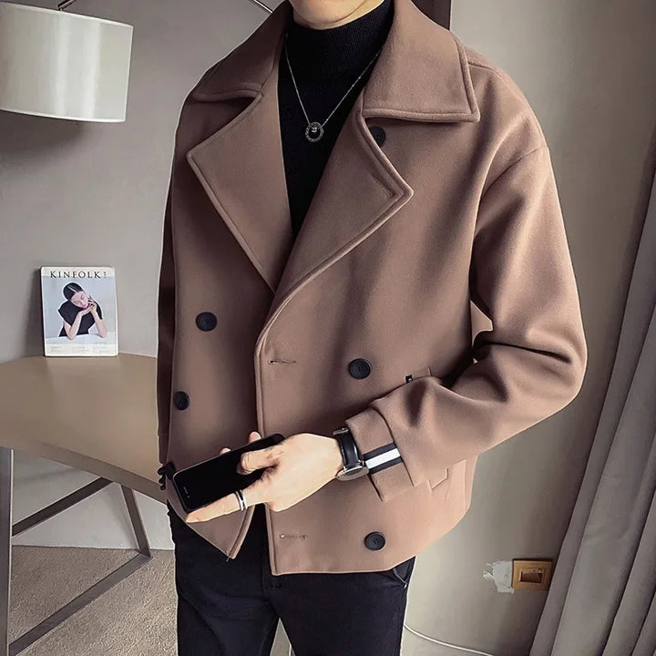 Levoire | Manteau Court Moderne Pour Homme Avec Col