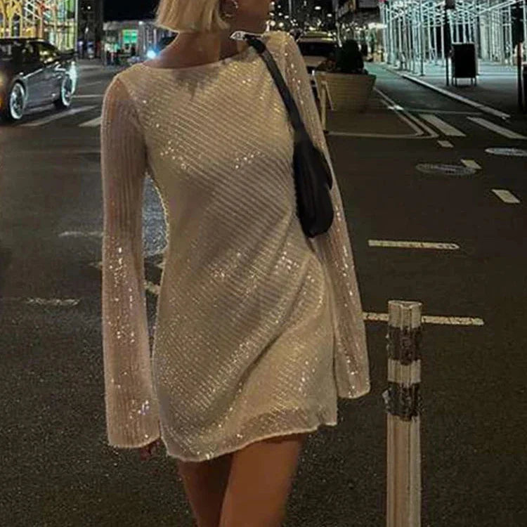 Levoire | Robe Mini Paillettes Brillantes