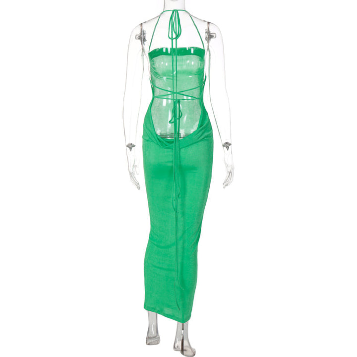 Levoire | Décolleté Dos Nu Dos Drapée Robe Maxi