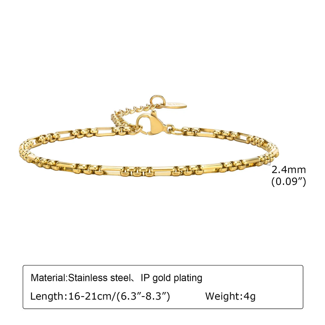 Levoire | Bracelet Maille Trombone Doré BR-1621G