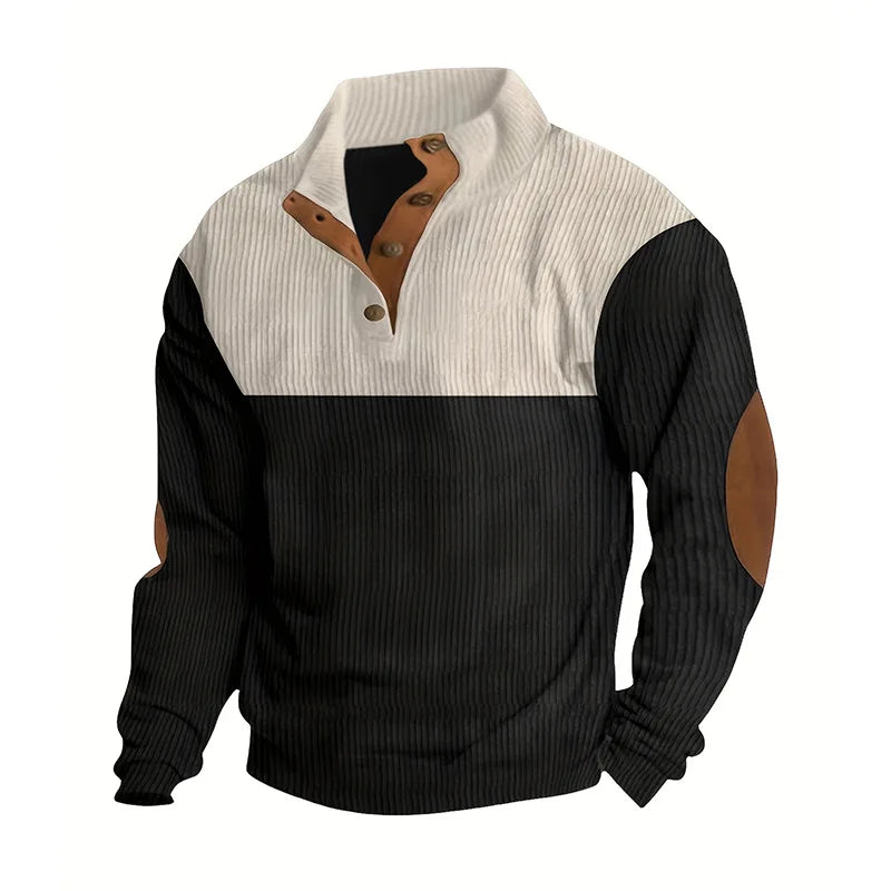 Levoire | Pull Zippé Décontracté Abricot noir