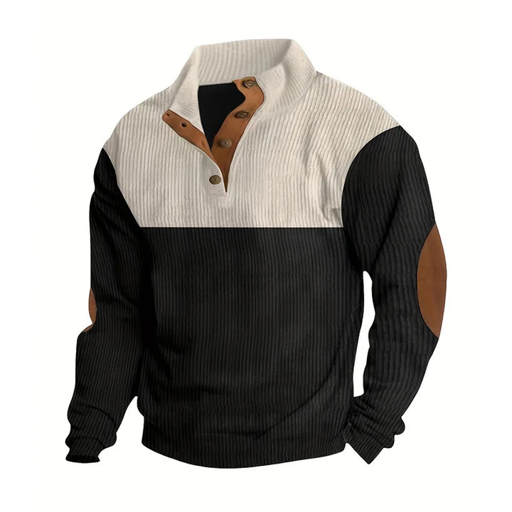 Levoire | Pull Zippé Décontracté Abricot noir