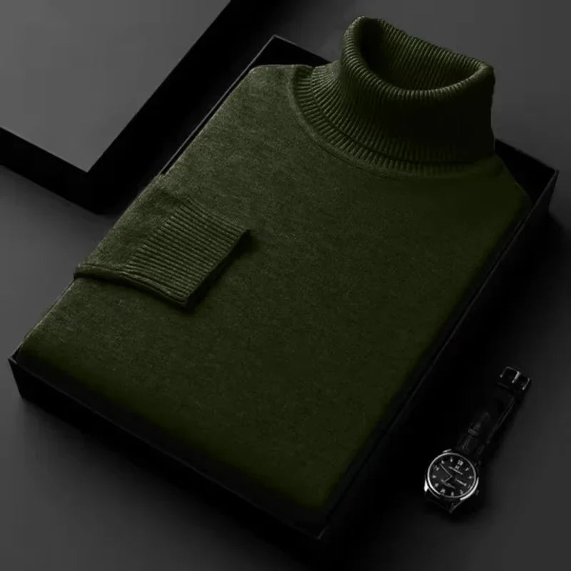 Levoire | Col Roulé Pour Hommes Vert foncé