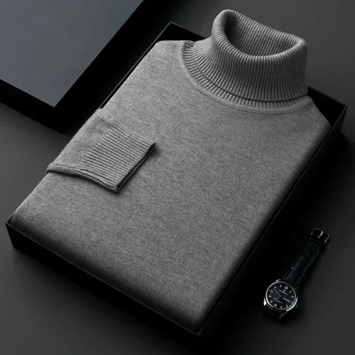 Levoire | Pull À Col Roulé Pour Hommes Gris foncé