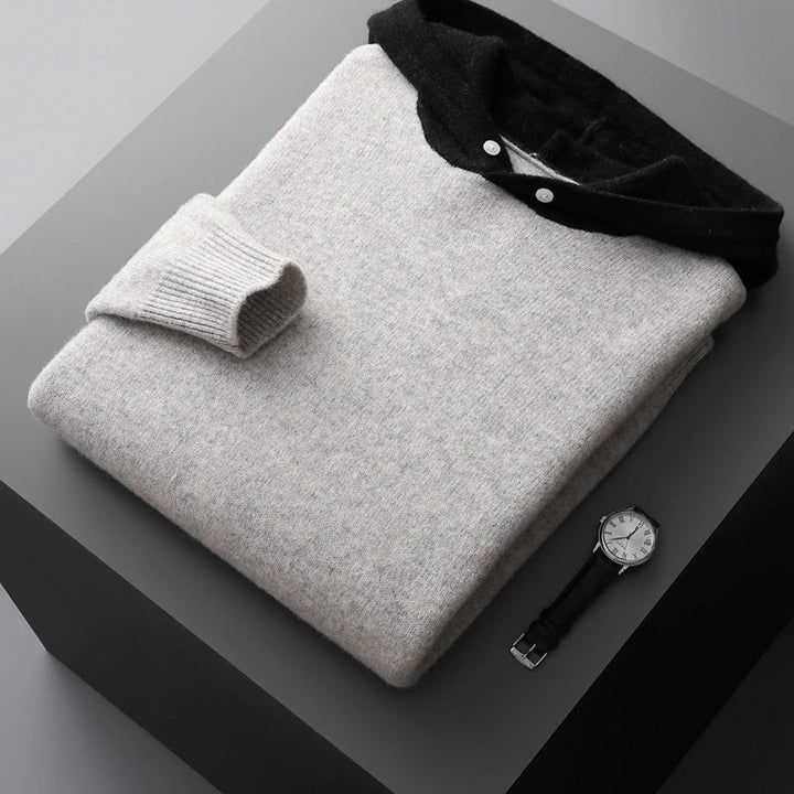 Levoire | Sweat À Capuche À Manches Longues Avec Poches Noir