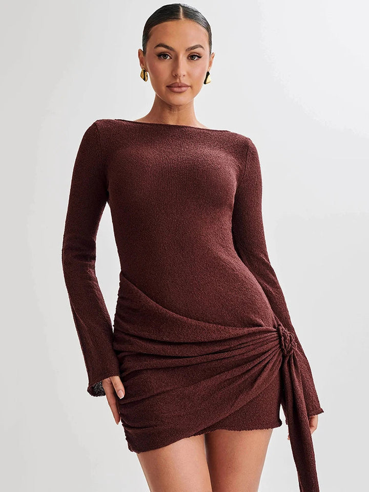 Levoire | Robe Mini Tricot Braun