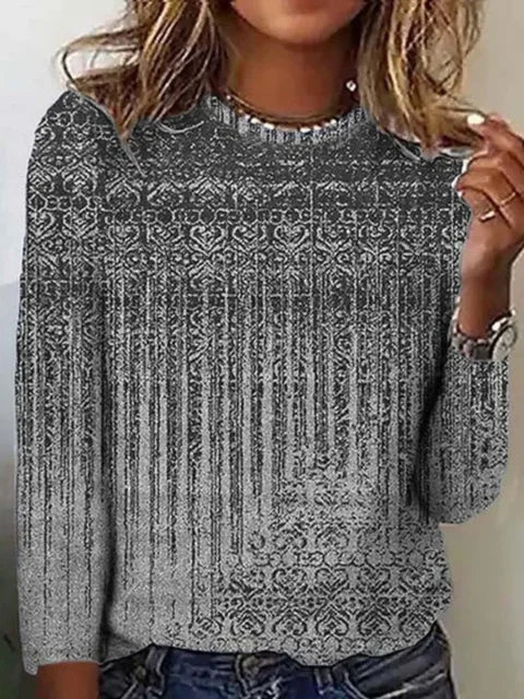 Levoire | Chemise Décontractée Intemporelle À Col Rond Gris