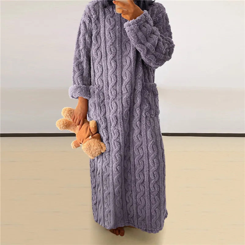 Levoire | Robe En Fleece Teddy Lila