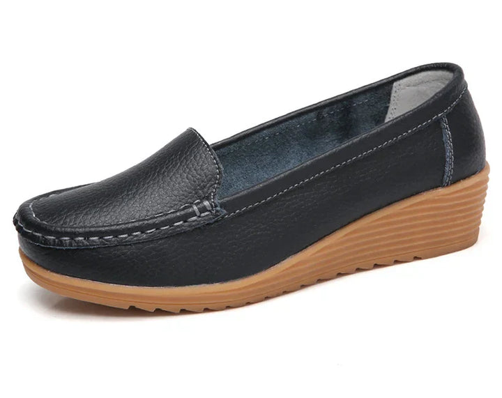 Levoire | Pantoufles En Cuir Pour Femmes Noir
