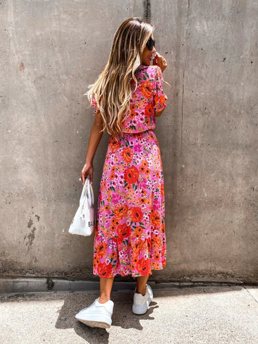 Levoire | Robe Longue Imprimée Cintrée