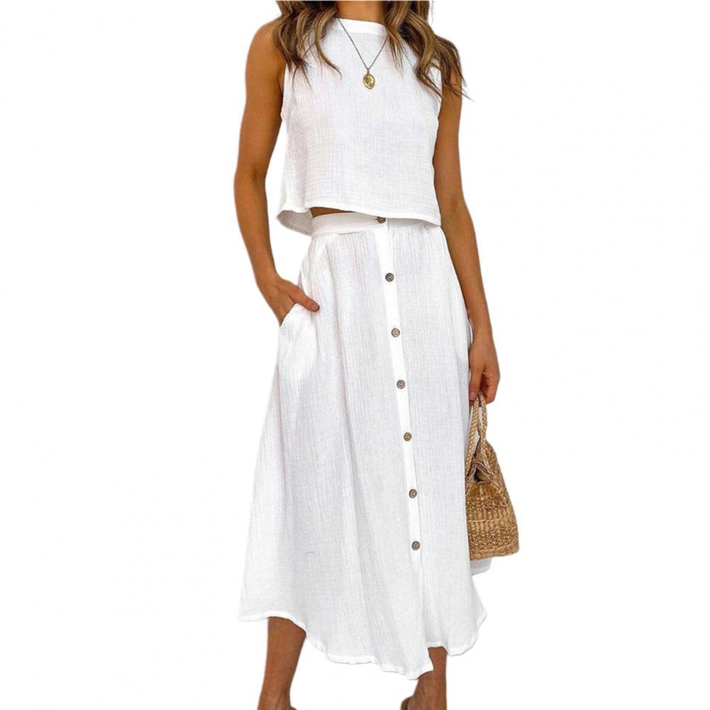 Levoire | Robe Sans Manches Alley Blanc