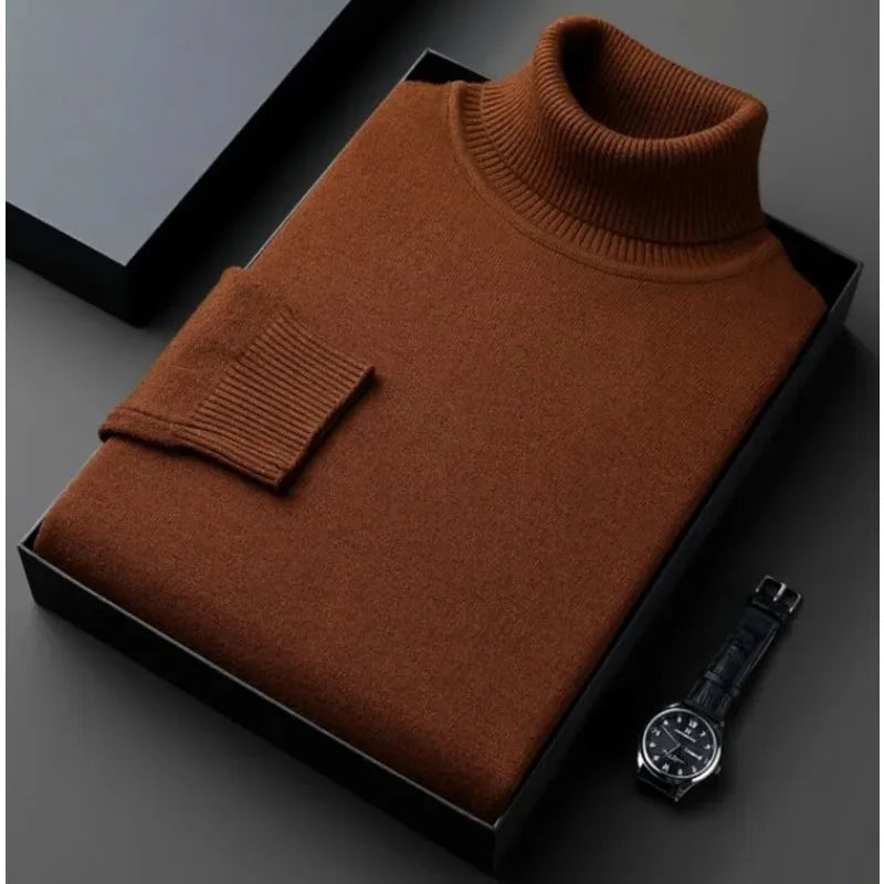 Levoire | Col Roulé Pour Hommes Marron