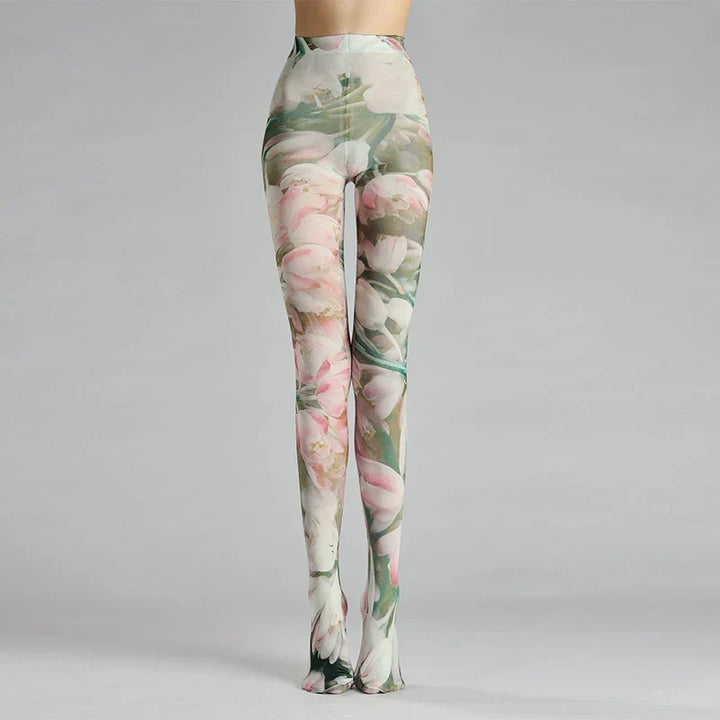 Levoire | Peinture Rétro Imprimée Collants 6 Taille unique