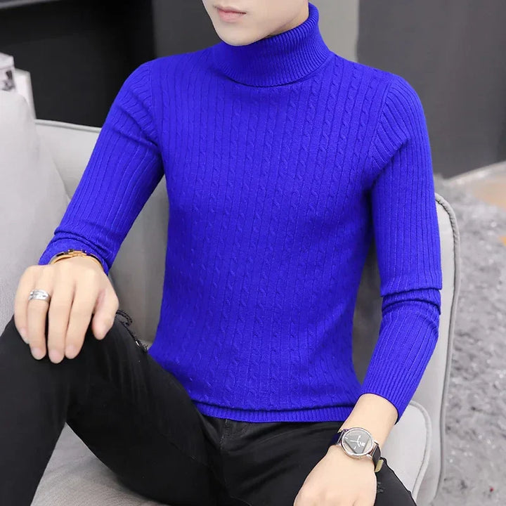 Levoire | Pull Classique Pour Homme À Motif Torsadé Pour Chaque Saison Bleu roi