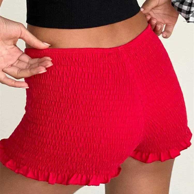 Levoire | Fronce Ruffle Mini Hotpant Shorts