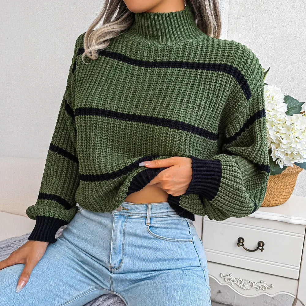 Levoire | Pull Rayé À Col Rond À Manches Longues