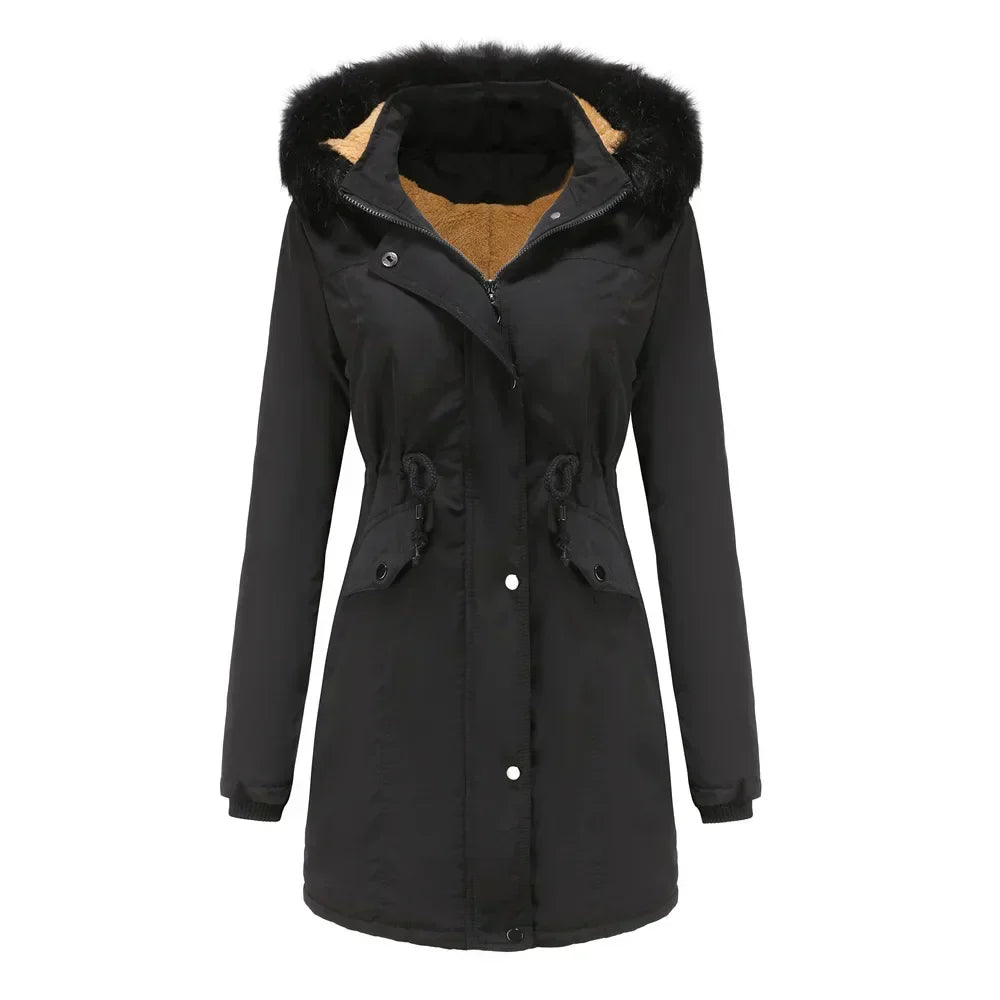 Levoire | Manteau d'hiver avec capuche amovible Noir