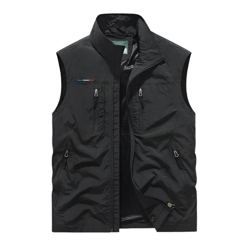 Levoire | Monilaukkupolyesterjakke Pour Hommes Noir
