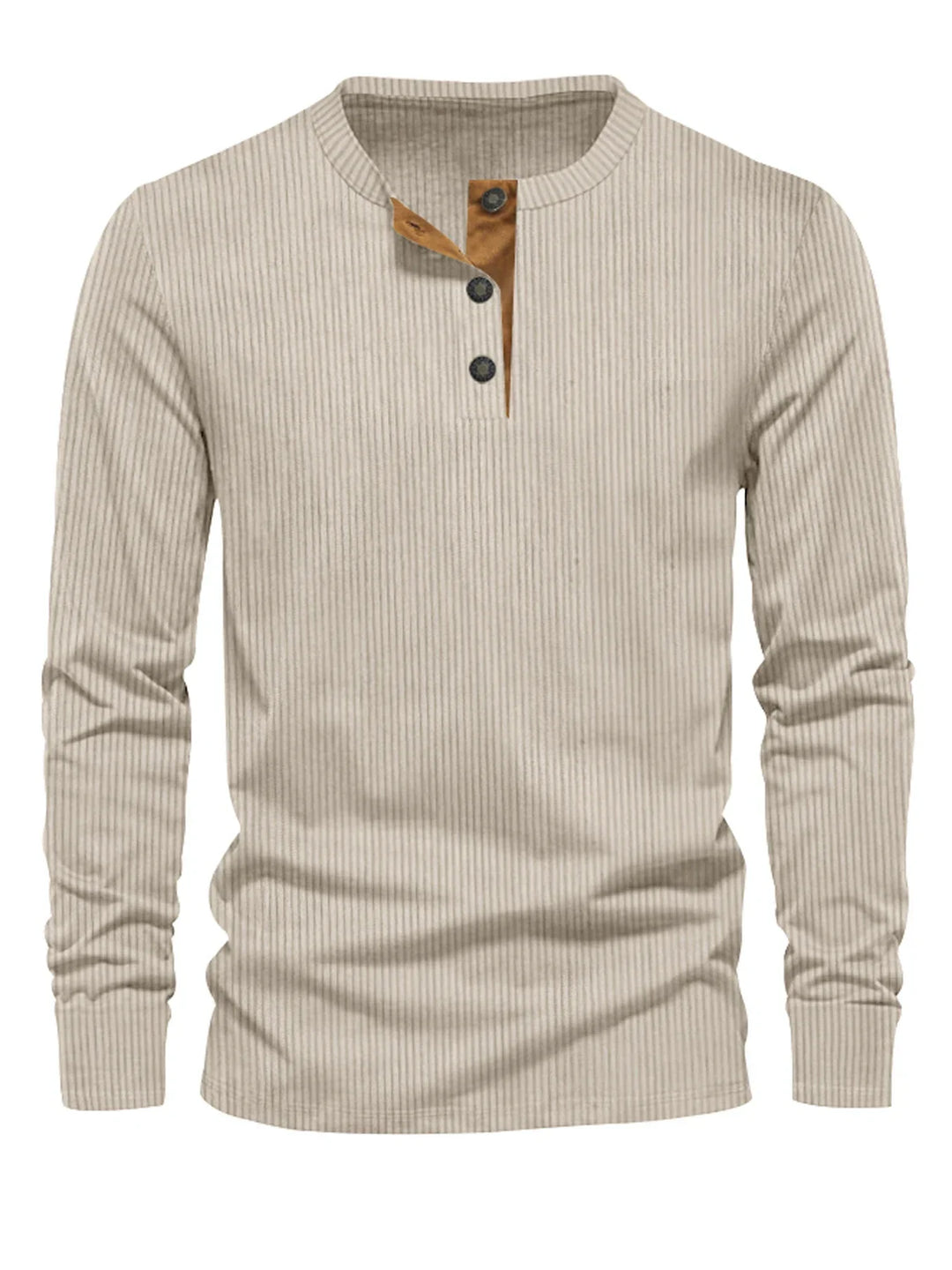 Levoire | Chemise Rayée À Manches Longues Kaki