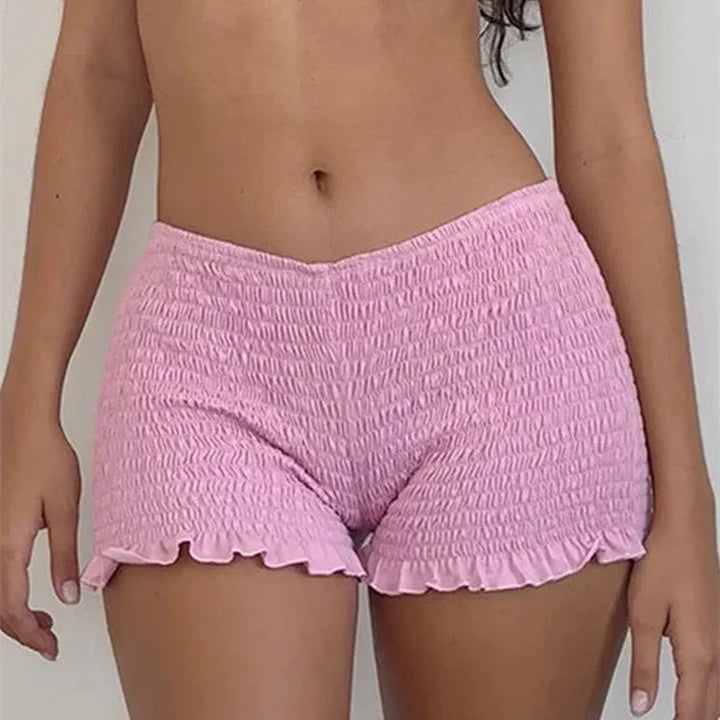 Levoire | Fronce Ruffle Mini Hotpant Shorts