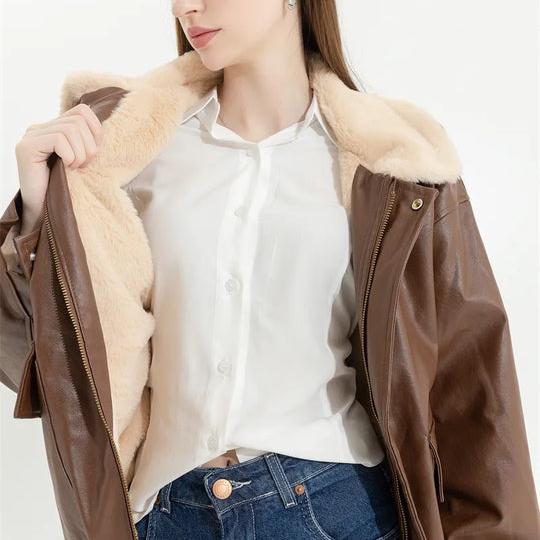 Levoire | Veste Longue à Manches Longues Chaude avec Poches