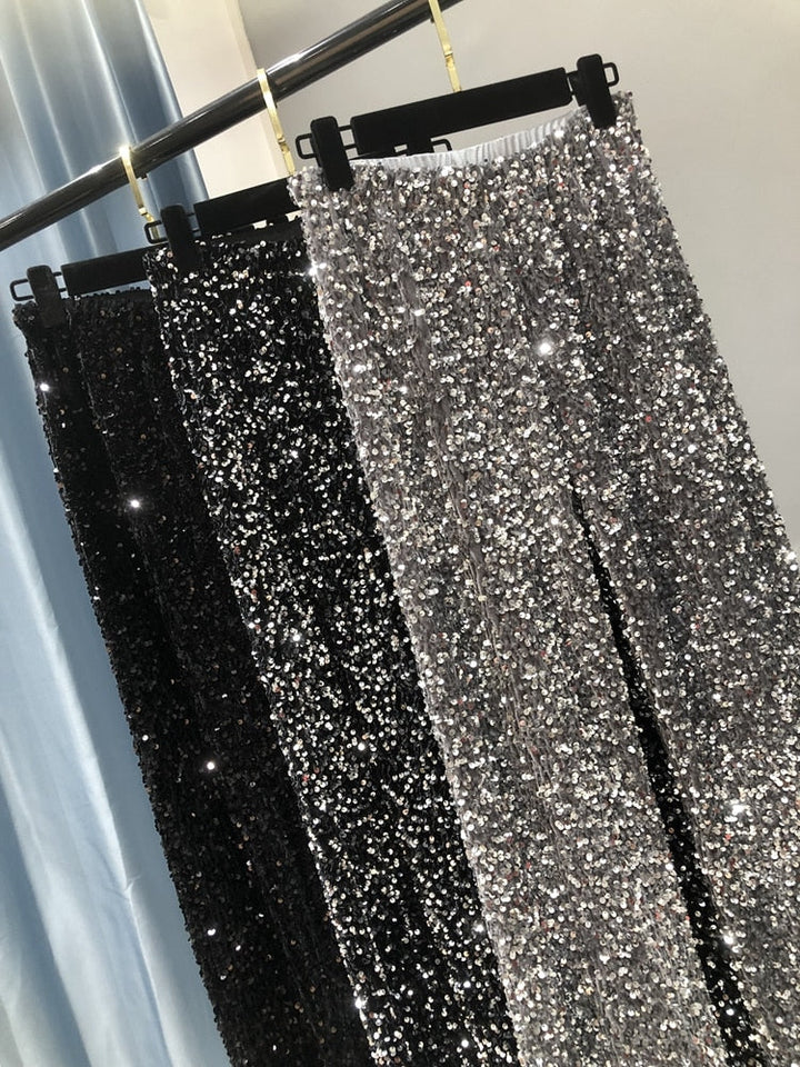 Levoire | Housut Lockere Glitterhousut Glamourisia Ja Mukavia Ilmeitä Varten