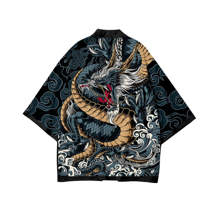 Levoire | Manteau Traditionnel Imprimé Carpe Vague