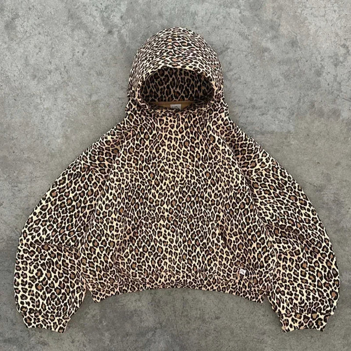 Levoire | Sweat À Capuche Imprimé Léopard Leopard