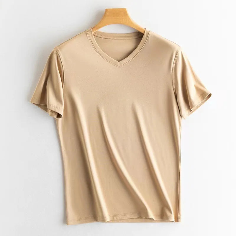 Levoire | Chemise en soie élégante Honig-V-col