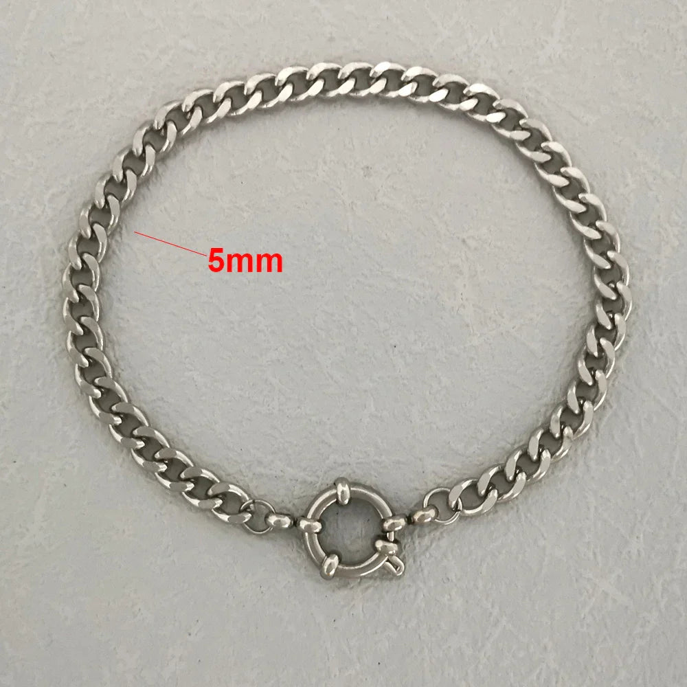 Levoire | Bracelet En Acier Inoxydable Y10 5mm Argent