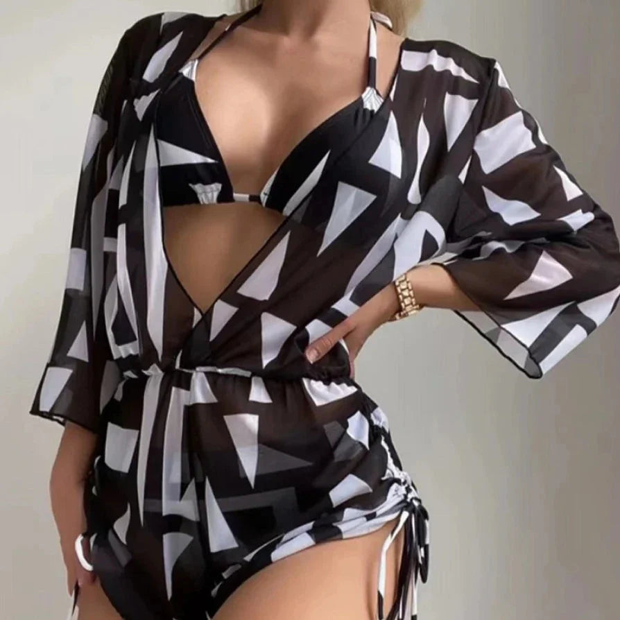 Levoire | Ensemble De Plage Combinaison Associé À Un Bikini