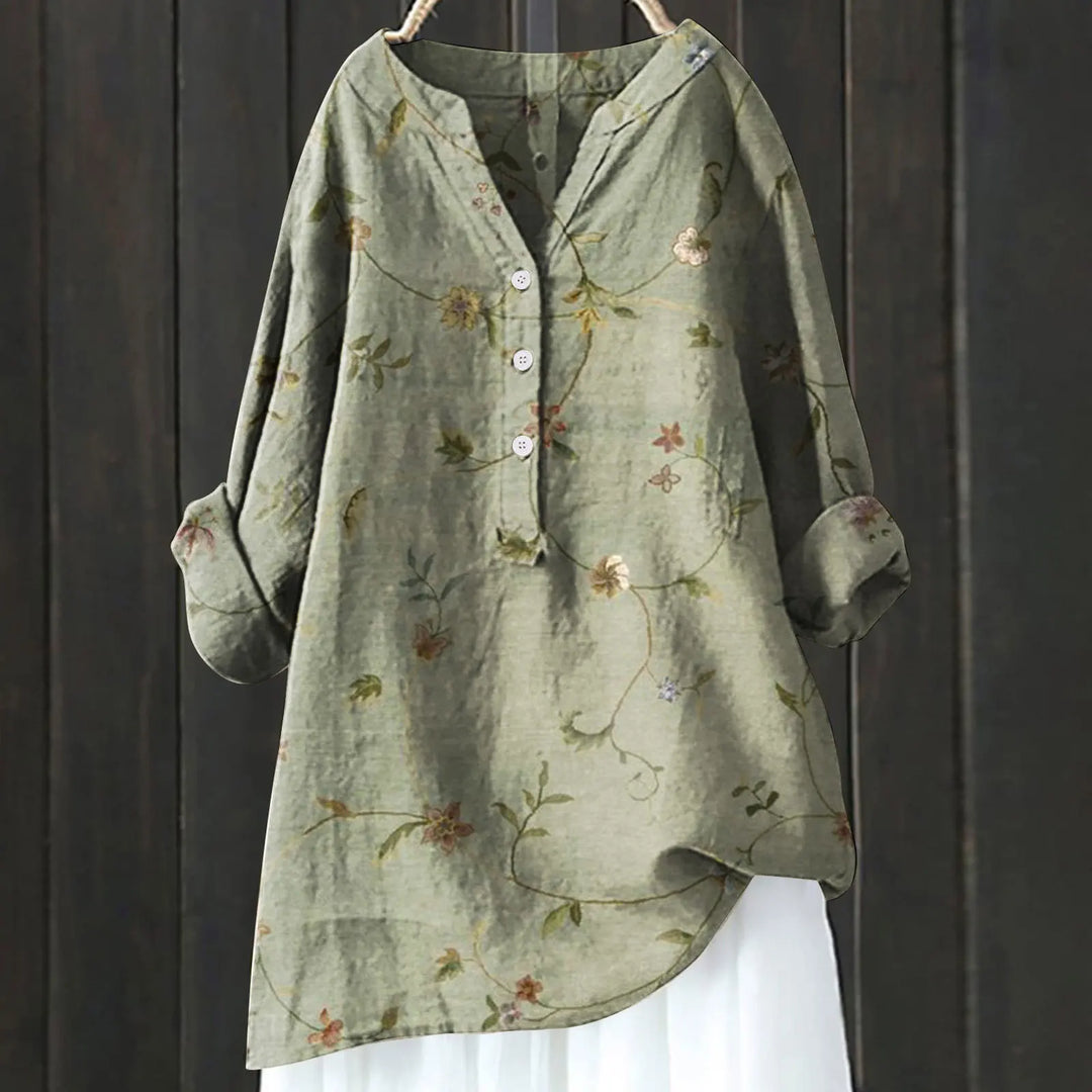 Levoire | T-shirt décontracté à motifs floraux Vert