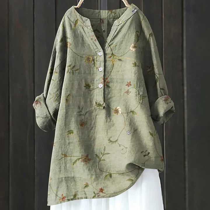 Levoire | Femmes Blouse À Fleurs Gris