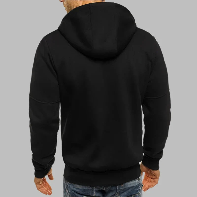 Levoire | Sweat À Capuche Décontracté Pour Hommes Avec Fermeture Éclair