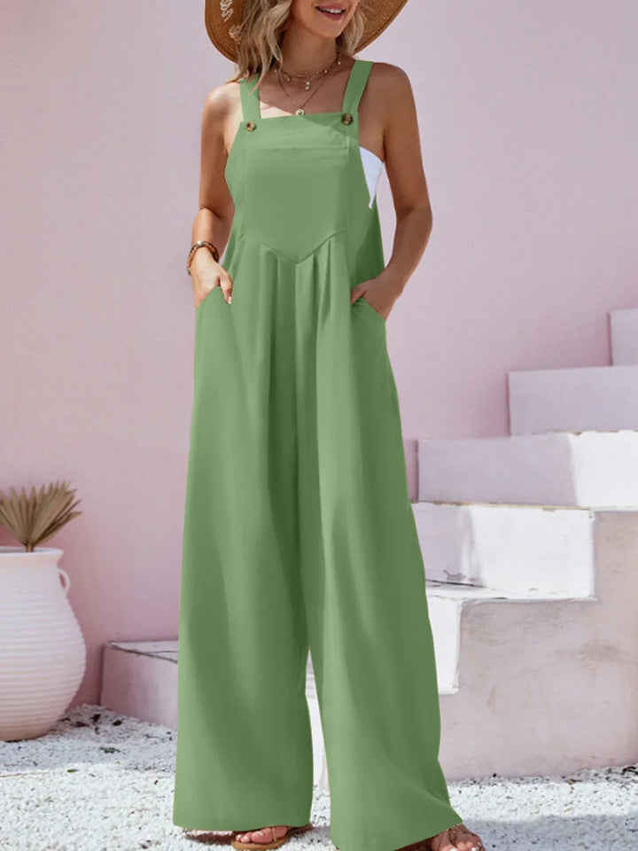 Levoire | Combinaison Avec Jambes Larges Style Vert