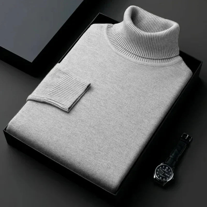 Levoire | Pull À Col Roulé Pour Hommes Gris clair