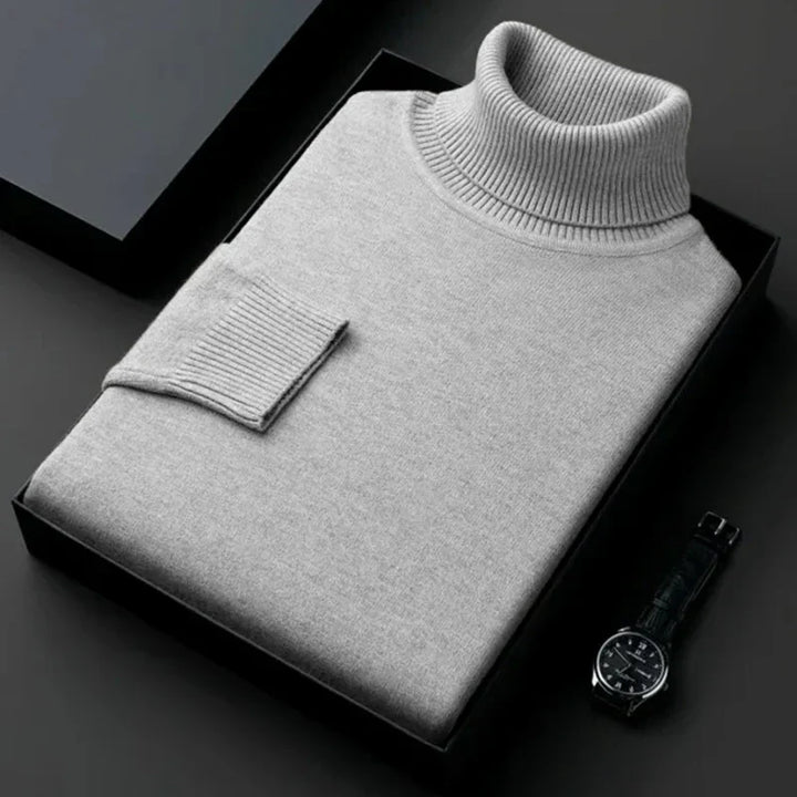 Levoire | Pull À Col Roulé Pour Hommes Gris clair