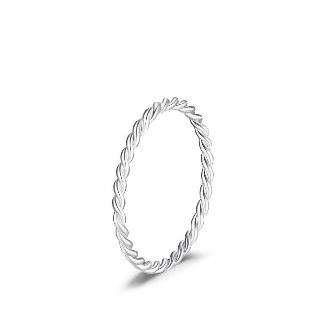 Levoire | Bague Minimaliste Réversible Empilable En Argent Sterling Argent
