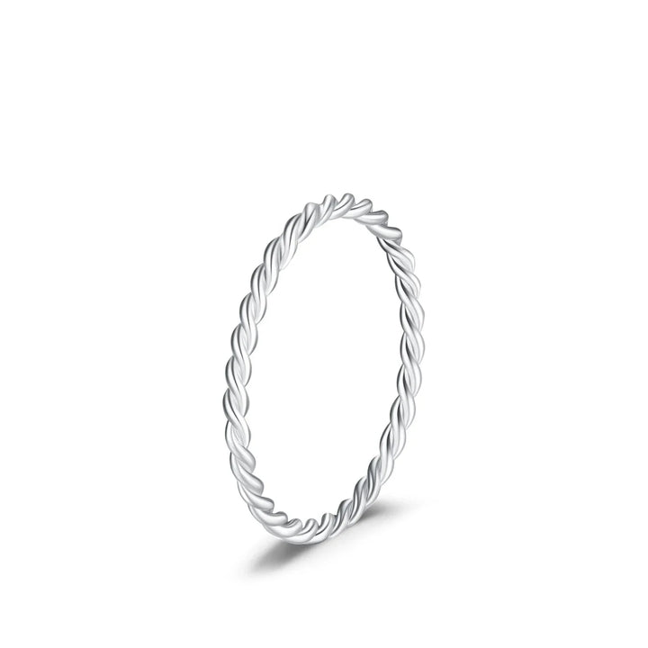 Levoire | Bague Minimaliste Réversible Empilable En Argent Sterling Argent