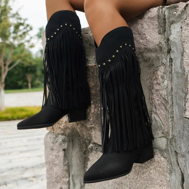 Levoire | Bottes Hautes À Talon Antidérapant Noir