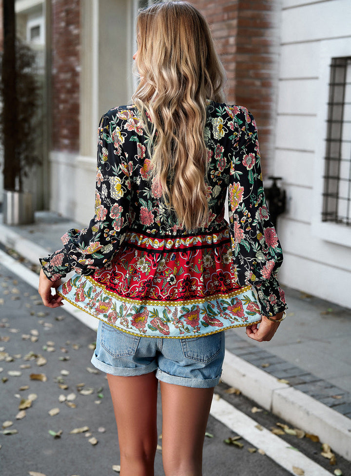 Levoire | Blouse Avec Motif Floral Boho