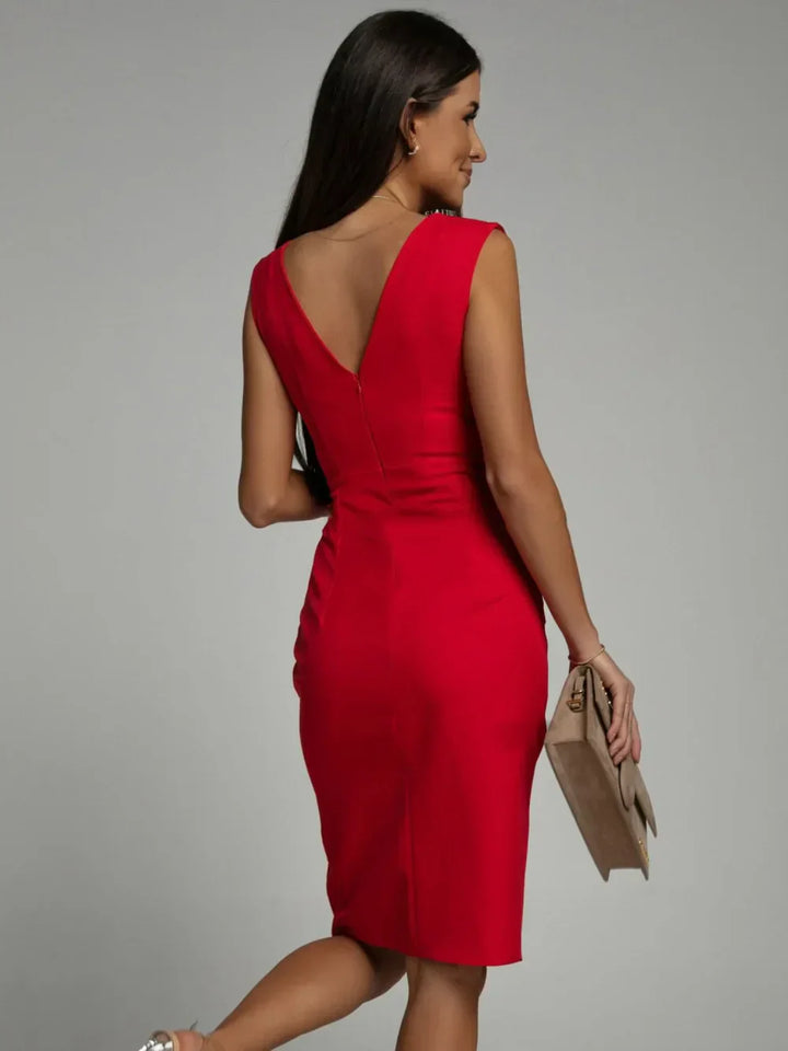 Levoire | Robe Midi Chic À Nouer