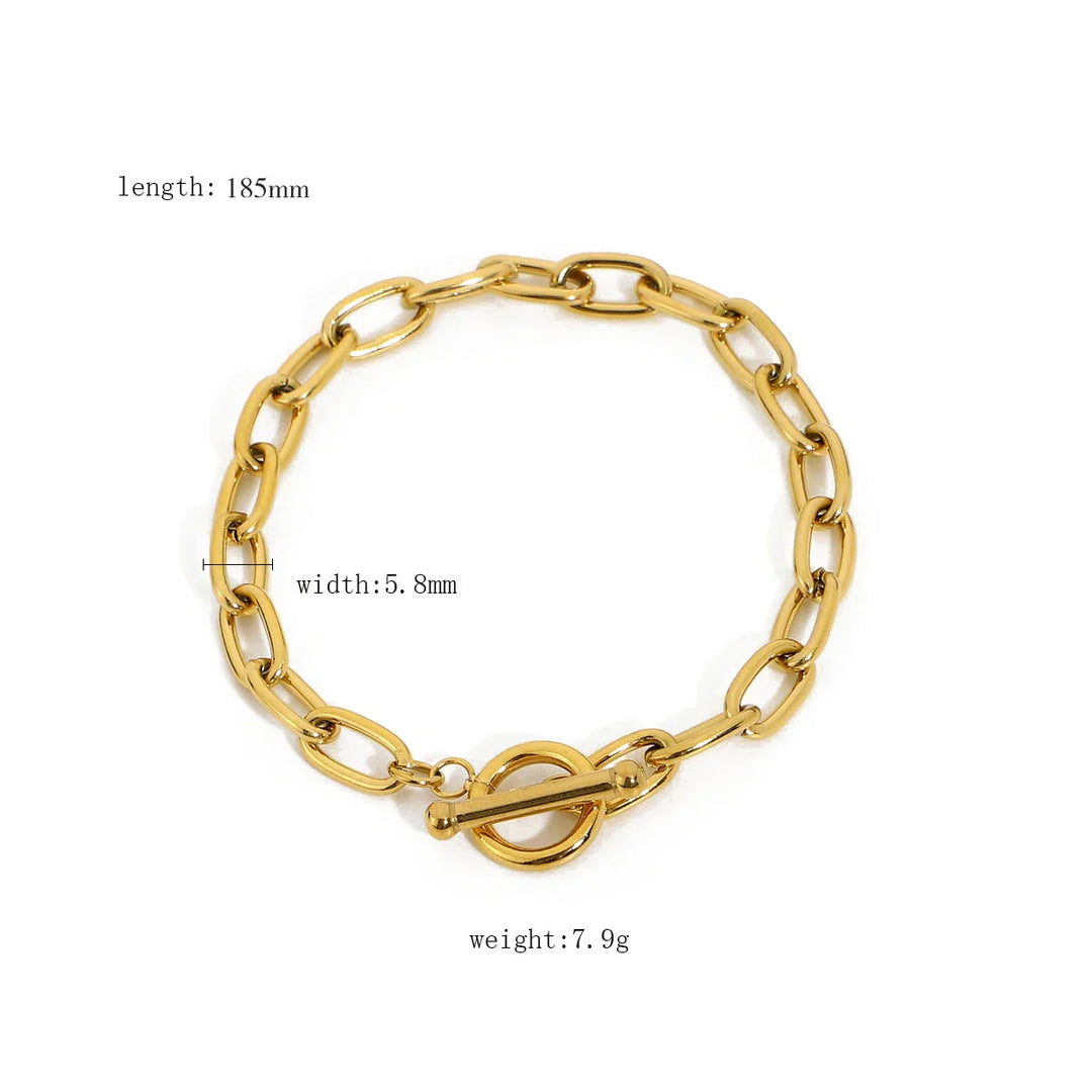Levoire | Bracelet En Acier Doré JDB201049