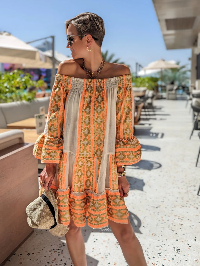 Levoire | Robe mini avec imprimé ethnique