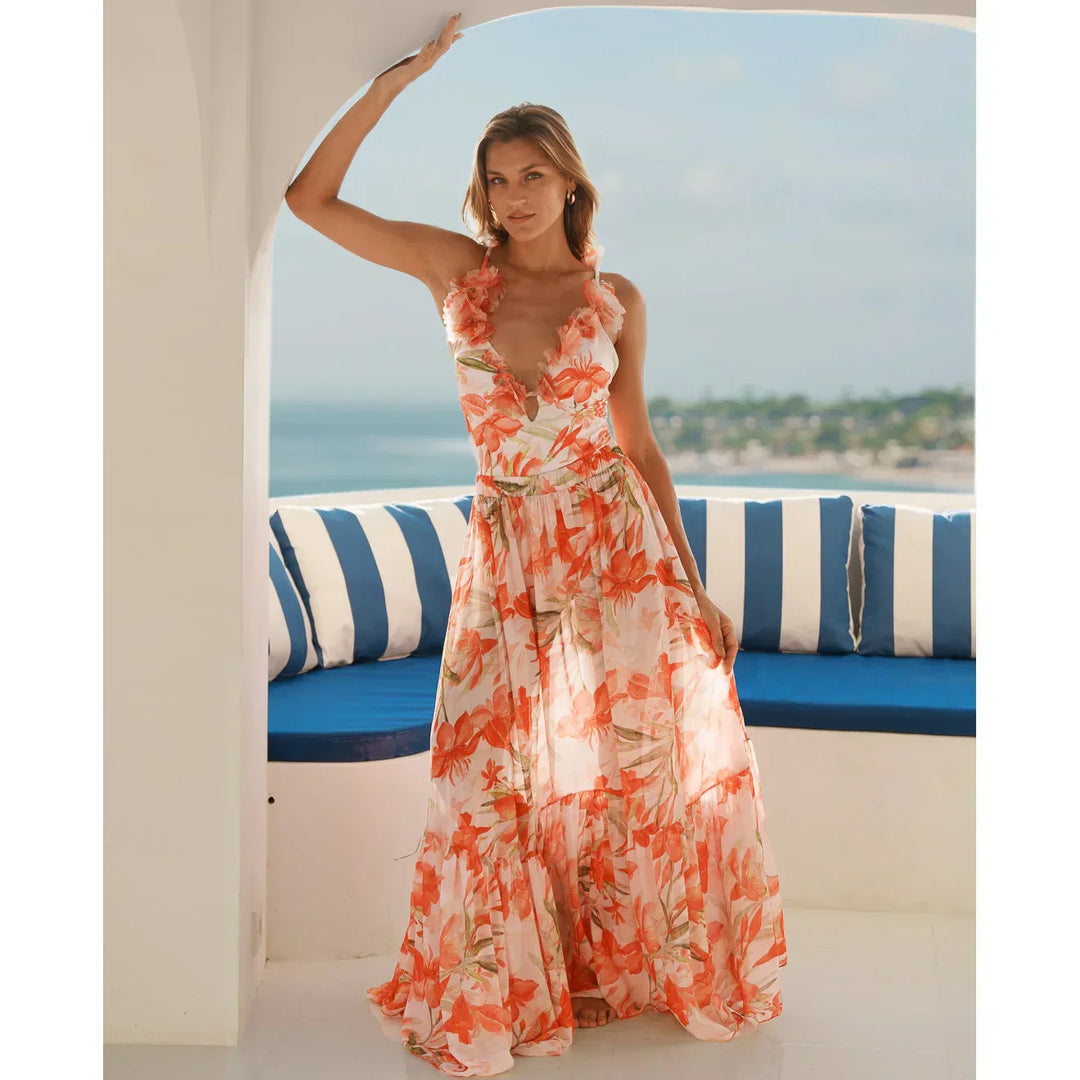 Levoire | Robe D'Été Chic Orange