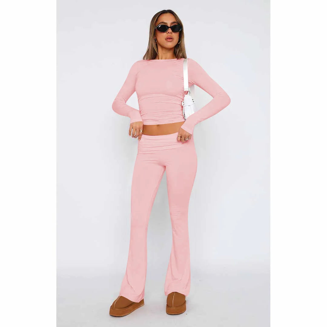 Levoire | Ensemble Femme 2 Pièces, Uni, Tendance, Survêtement Confortable