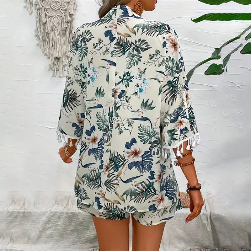 Levoire | Ensemble Floral Chic Deux Parties Pour Femmes